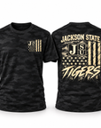 Jackson State Tigers Salute to Service Black Camo apparel product photo
