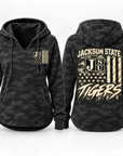 Jackson State Tigers Salute to Service Black Camo apparel product photo