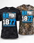 Jackson State Tigers Thee Blueprint Camo T-Shirt in Black Camo and Realtree APX