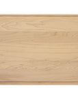 Wooden cutting board on a white background
