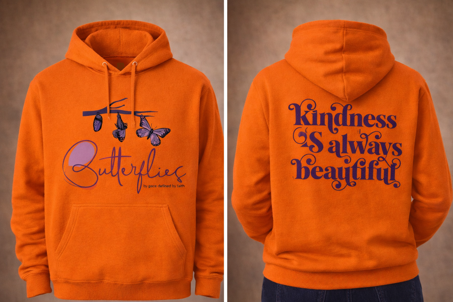 Butterflies Kindness Is Always Beautiful 2026 w/ Purple Back