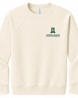 Natural raglan sweatshirt with small chest logo