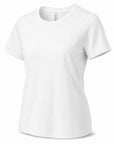 White t-shirt on a white background