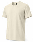 Beige t-shirt on a white background