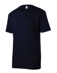 Black t-shirt on a white background
