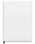 White leather wallet on a white background