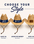 Jackson State University Western Straw Cowboy Hat