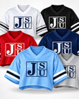 Jackson State Tigers Block Letter cropped mesh football jersey color options