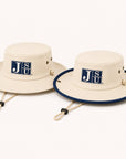 Jackson State University Outback Hats in Canvas and Canvas Navy with Block JSU logo
