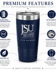 Features of the Jackson State University Life Member 20 oz Polar Camel tumbler.