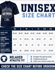 Dark navy short-sleeve jersey with tiger-themed front graphic, relaxed athletic fit