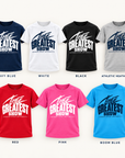 Jackson State Tigers Thee Greatest Show youth T-shirt color options