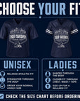 Navy jersey options with Tiger Takeover Nashville Edition print and white sleeve stripes