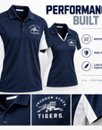 Jackson State Tigers Performance Polo moisture wicking and snag resistant performance features