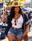 Jackson State University Western Straw Cowboy Hat