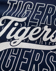 Close-up of the Jackson State Tigers Stacked Script graphic showing premium print quality and detail