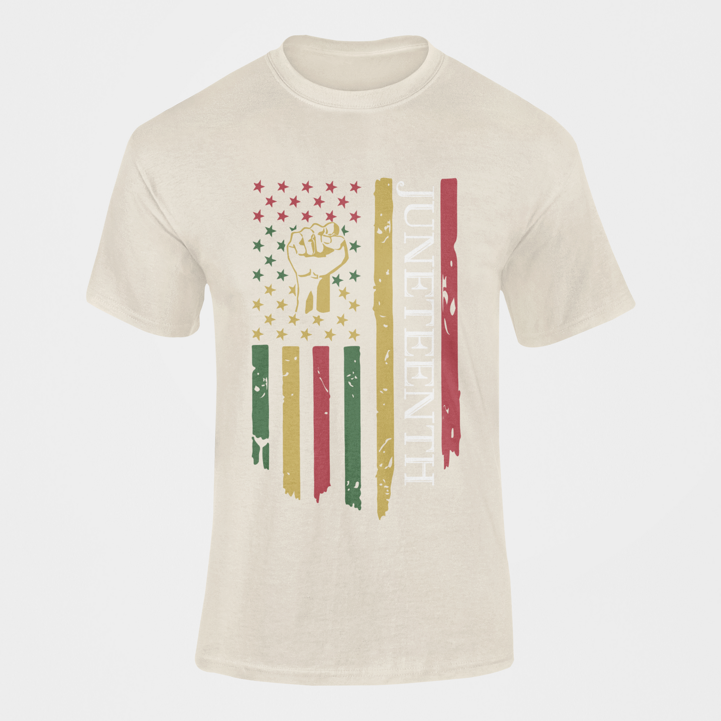 Juneteenth Flag with Fist Short Sleeve T-Shirt