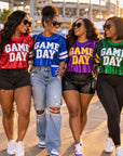 Sequin GAME DAY Jersey Crop Top