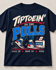 Navy Tiptoein’ to the Polls short sleeve T-shirt