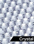 Close-up of silver crystal rhinestones with faceted sparkle texture