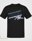 Jackson State Tigers crew neck short sleeve T-shirt, black with front tiger logo