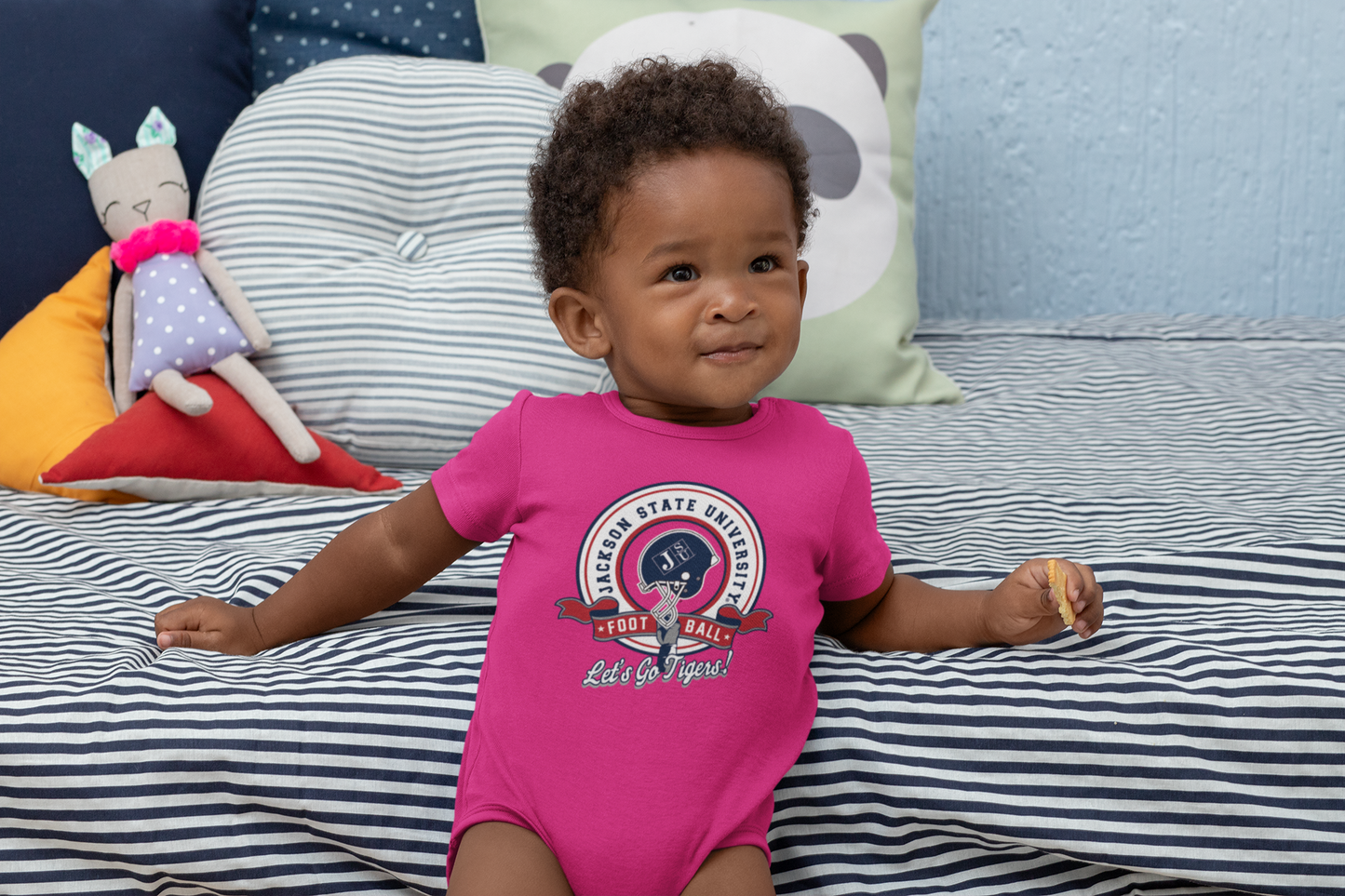 Jackson State Tigers Let's Go Tigers Infant Bodysuit