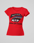Pink short-sleeve T-shirt with Tigers eye logo and Jackson State University text