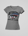 Dark gray short-sleeve T-shirt with Tigers eye logo and Jackson State University text