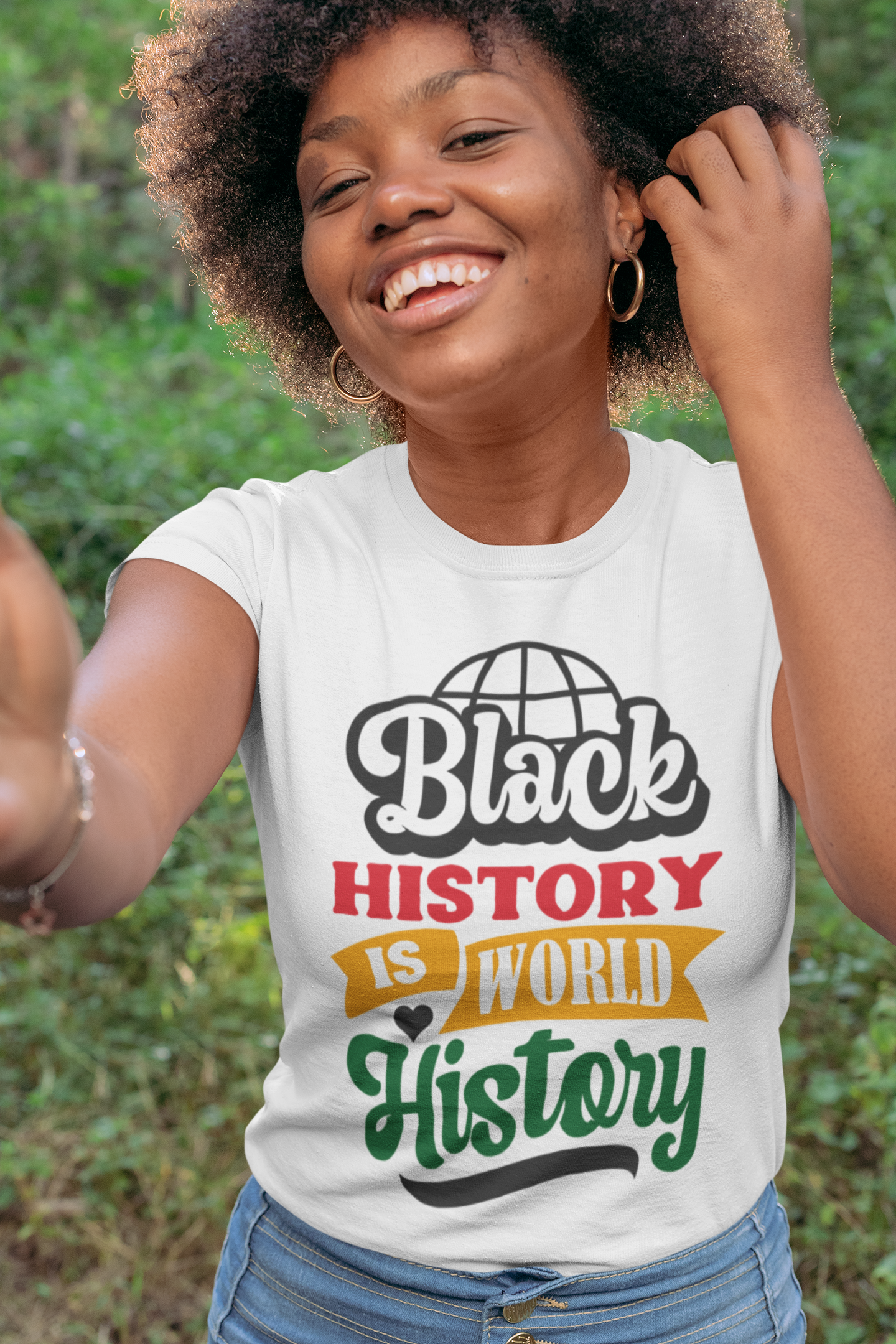 Black History Is World History Short Sleeve T-Shirt | Black History Month T-Shirt