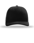 Black baseball cap on a white background