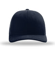 Navy blue baseball cap on a white background