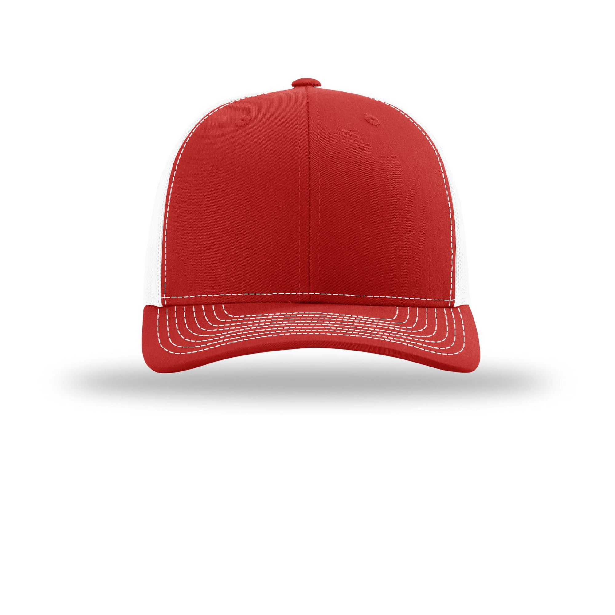 Red baseball cap on a white background