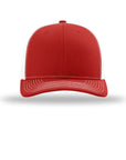 Red baseball cap on a white background