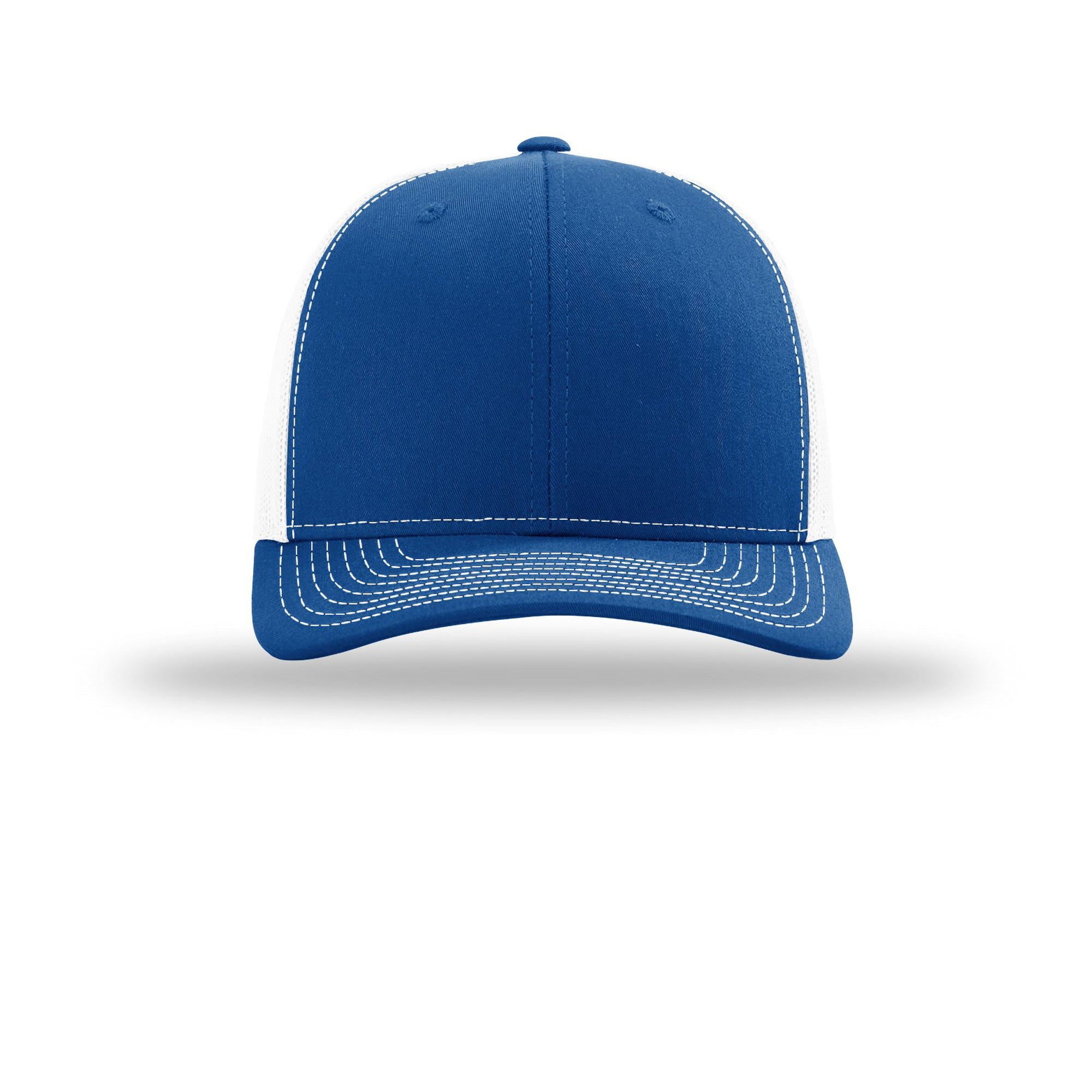 Blue cap on a white background