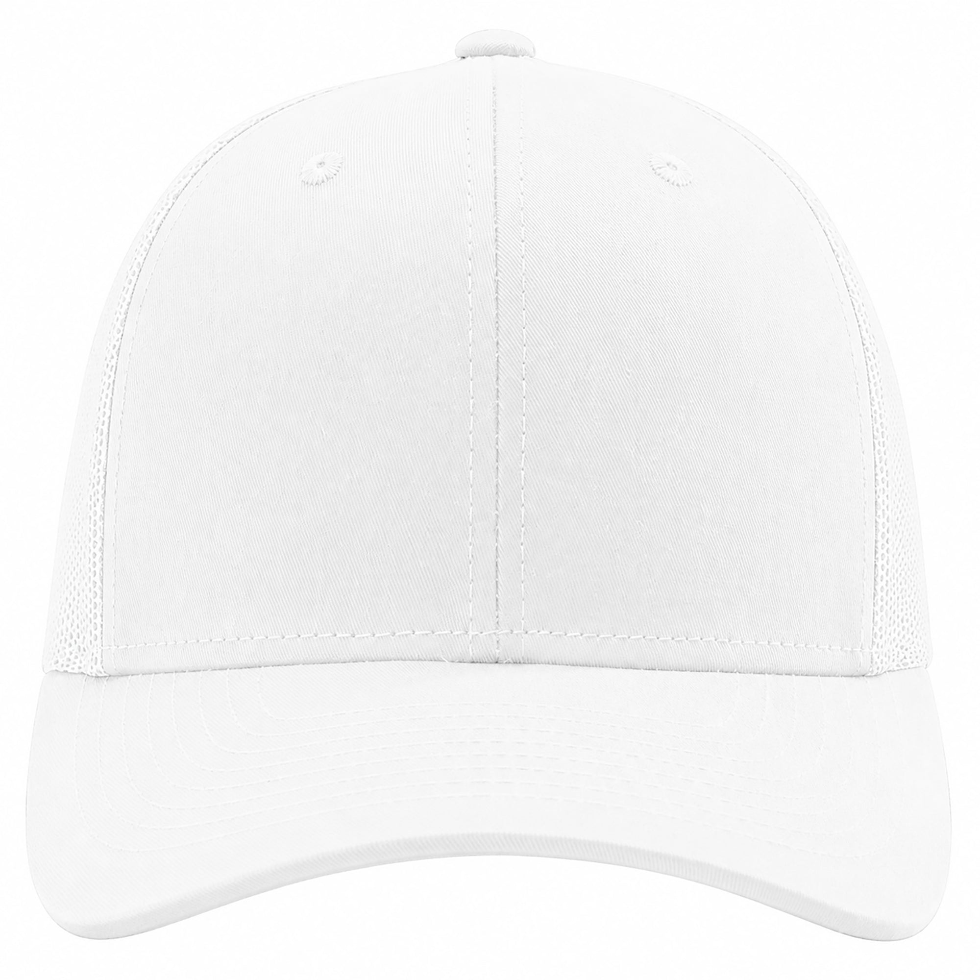White baseball cap on a white background