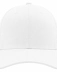White baseball cap on a white background