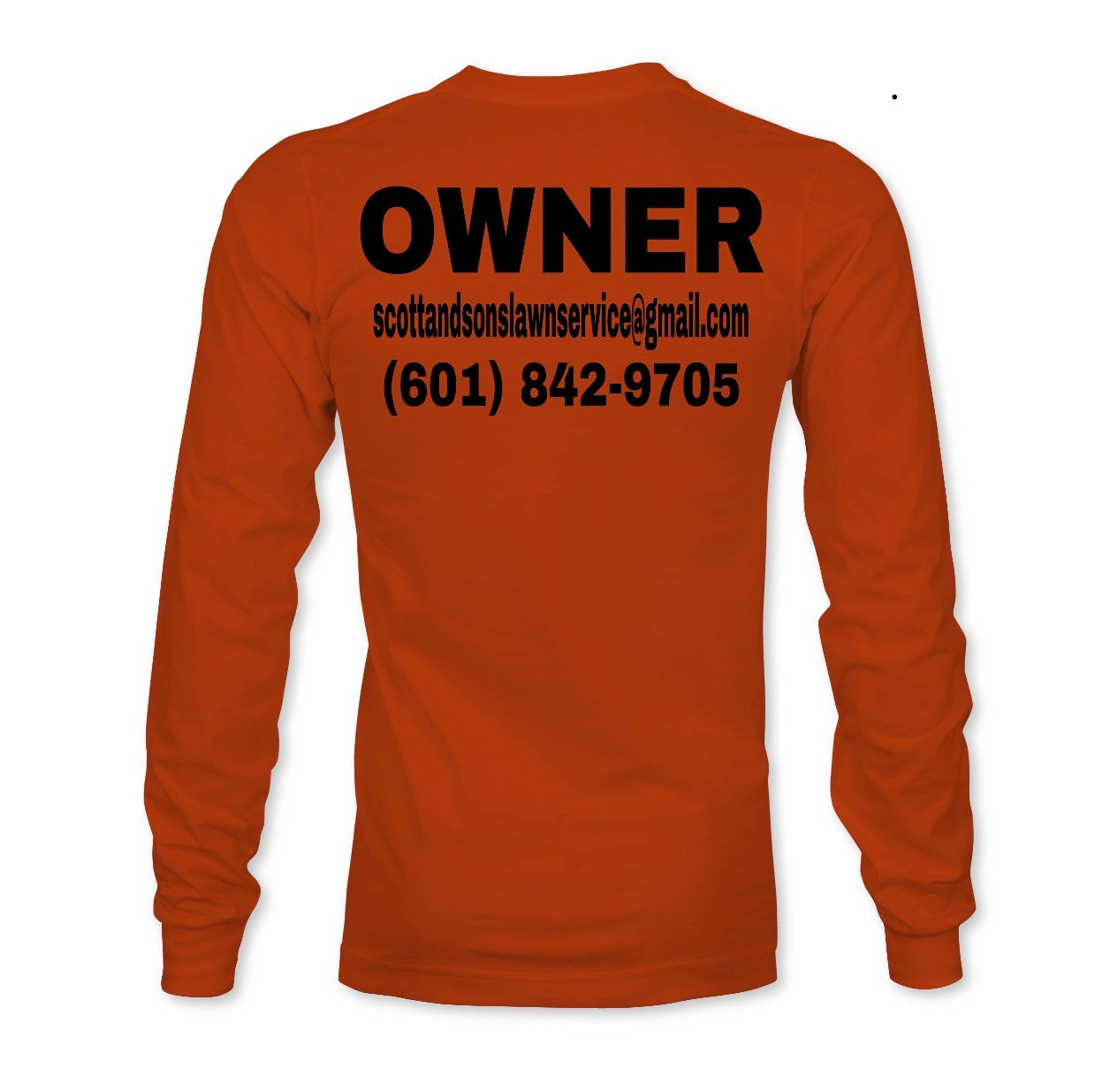 Scott & Sons Lawn Care Long Sleeve Dry Fit Shirt – Safety Colors