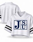 Jackson State Tigers Block Letter Cropped Mesh Football Jersey