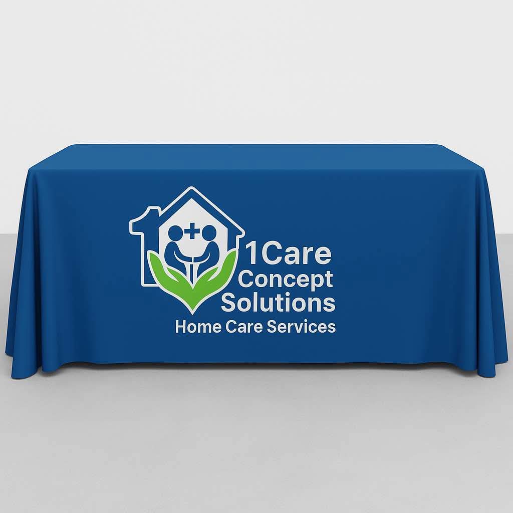 1 Care Concept Solutions Home Care Services 6’ Table Cloth