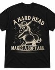 Black western graphic t-shirt featuring distressed donkey artwork and southern humor phrase