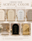 Acrylic sign display with various colors and text 'The Bar' on a neutral background.