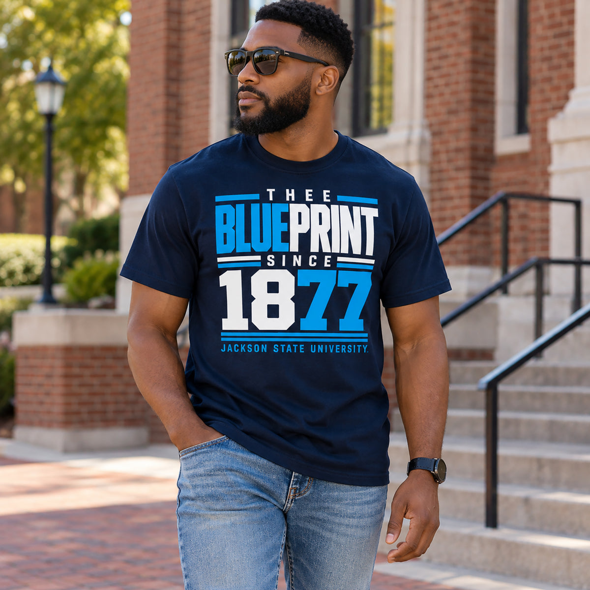 Jackson State Tigers Thee Blueprint T-Shirt
