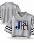 Jackson State Tigers Block Letter Cropped Mesh Football Jersey