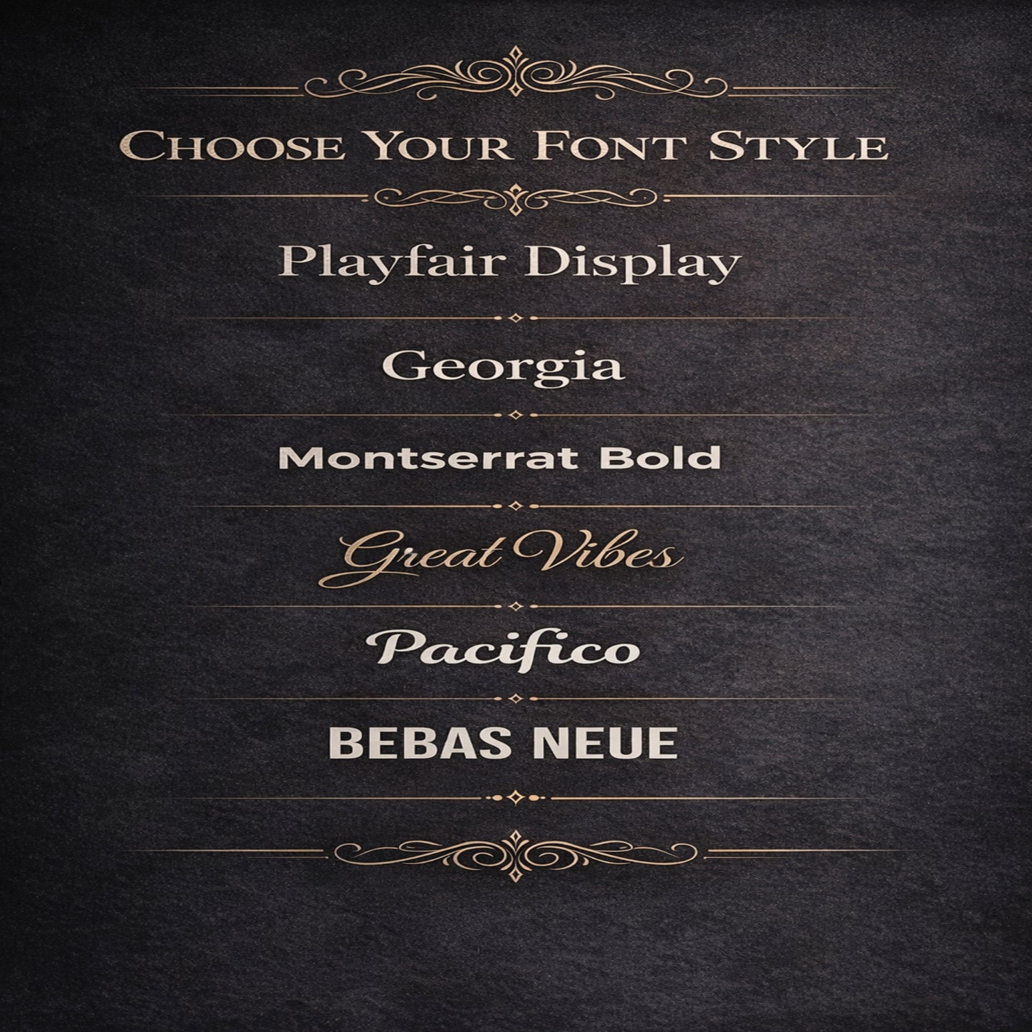 Font Style Guide graphic