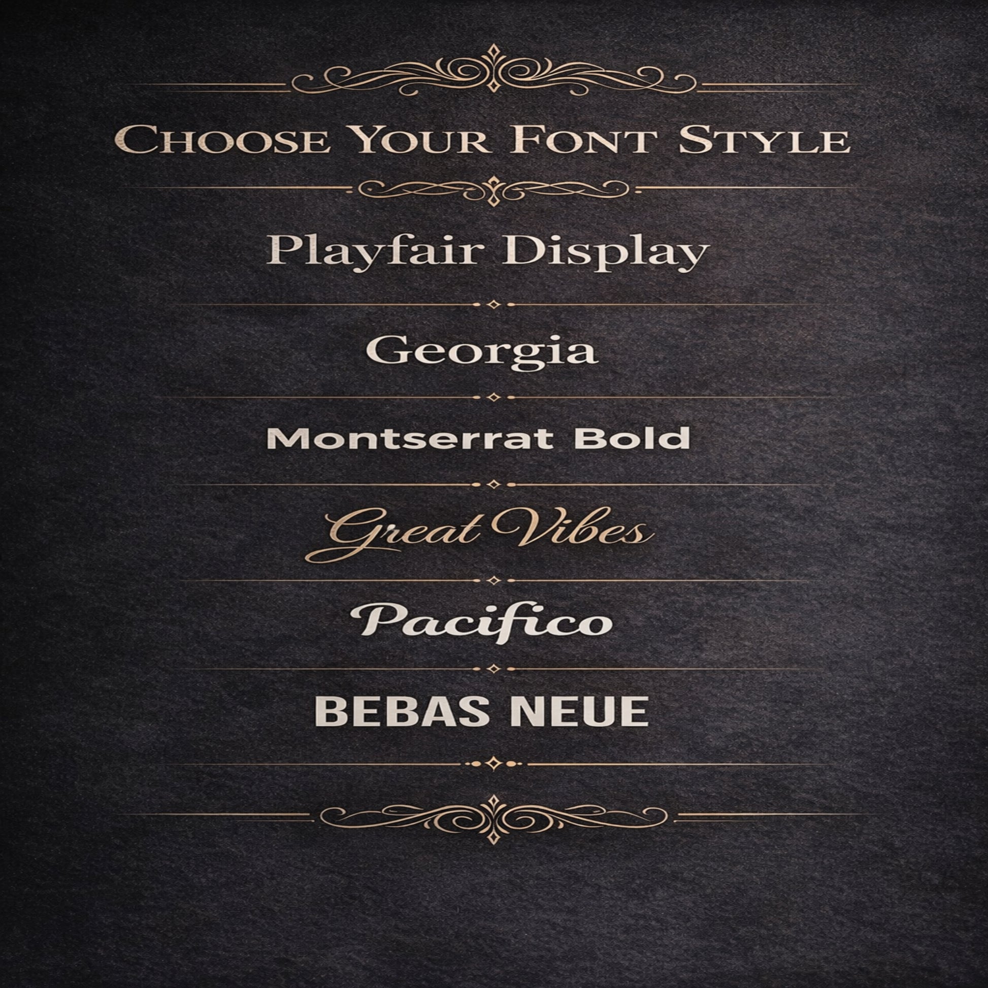 Font Style Guide graphic