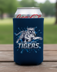 Navy blue can cooler with Tigers logo and Jackson State text