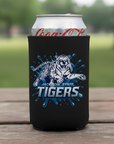 Black can cooler with Tigers logo and Jackson State text