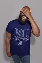 Load image into Gallery viewer, Jackson State University Tigers White Classic JSU Tiger Short Sleeve T-Shirt
