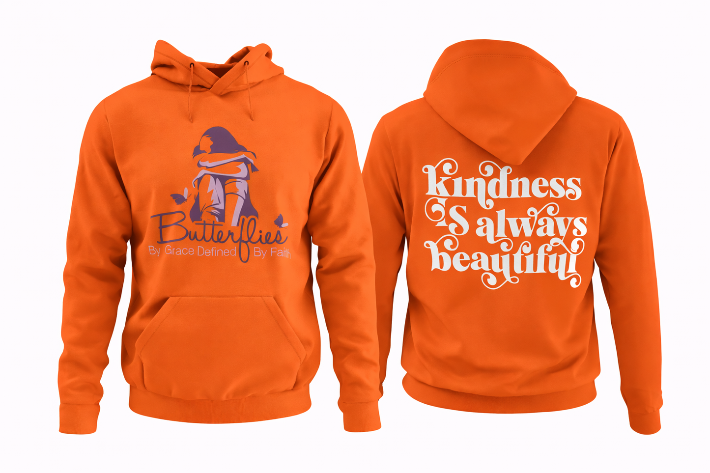 Butterflies Kindness Is Always Beautiful w/ White Back