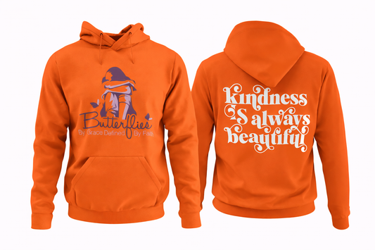 Butterflies Kindness Is Always Beautiful w/ White Back